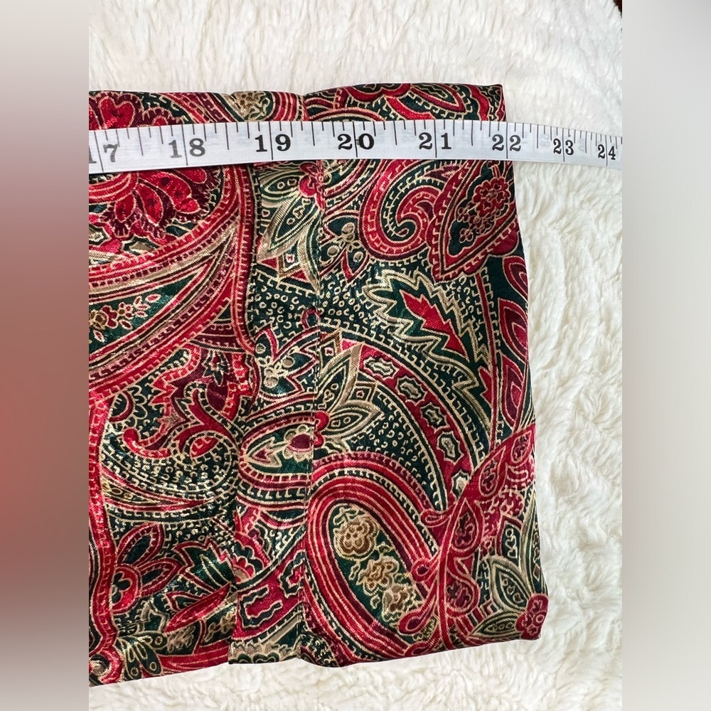 Vintage Victoria’s Secret Paisley Robe Boho Maxi Satin Robe M/L EUC - Picture 9 of 11